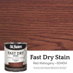 Old Masters Professional Semi-Transparent Red Mahogany Oil-Based Alkyd Fast Dry Wood Stain 1 qt