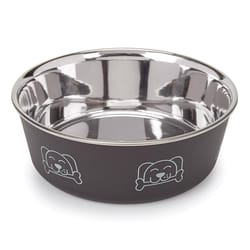 Proselect Espresso Stainless Steel 30 oz Pet Bowl For Dogs