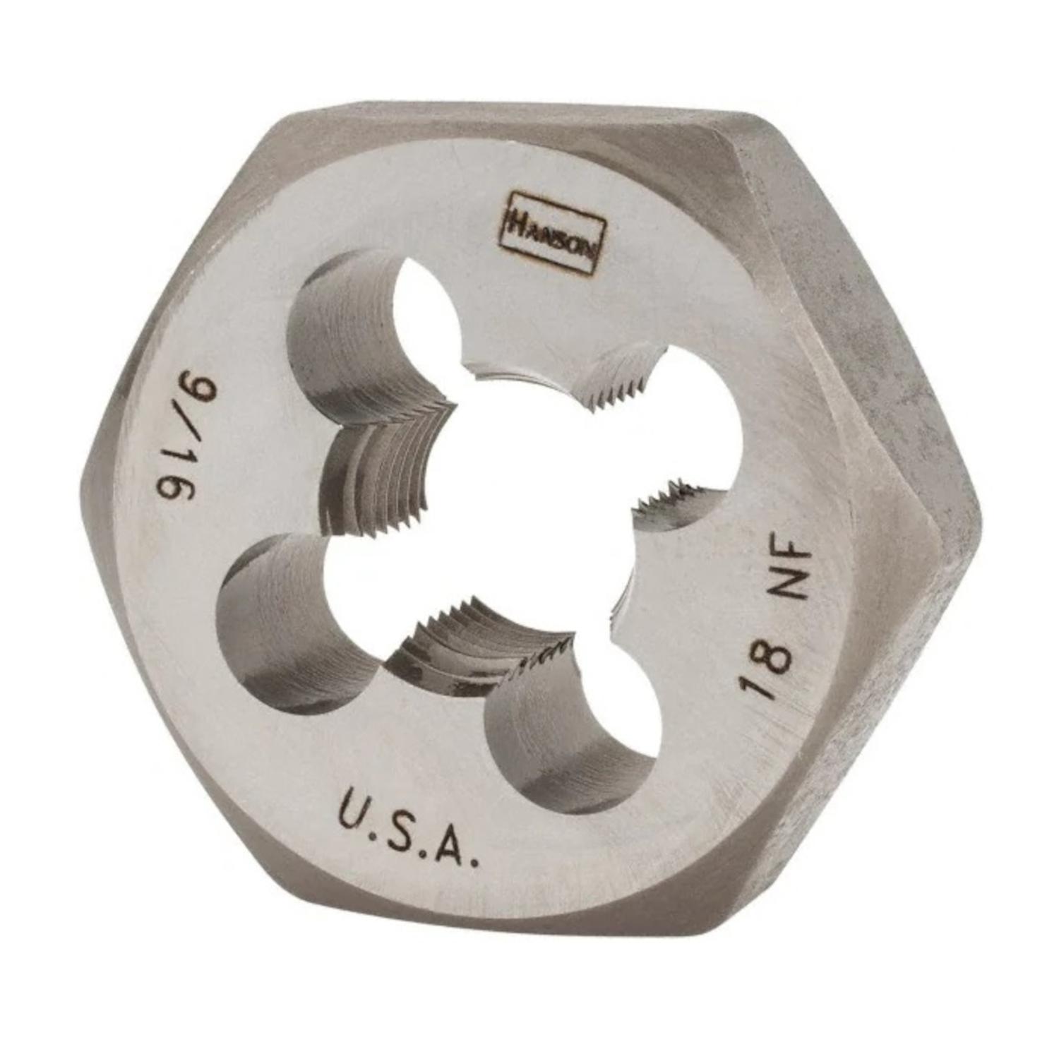 Photos - Tap / Die IRWIN Hanson High Carbon Steel SAE Hexagon Die 9/16 in. 1 pc 6849 