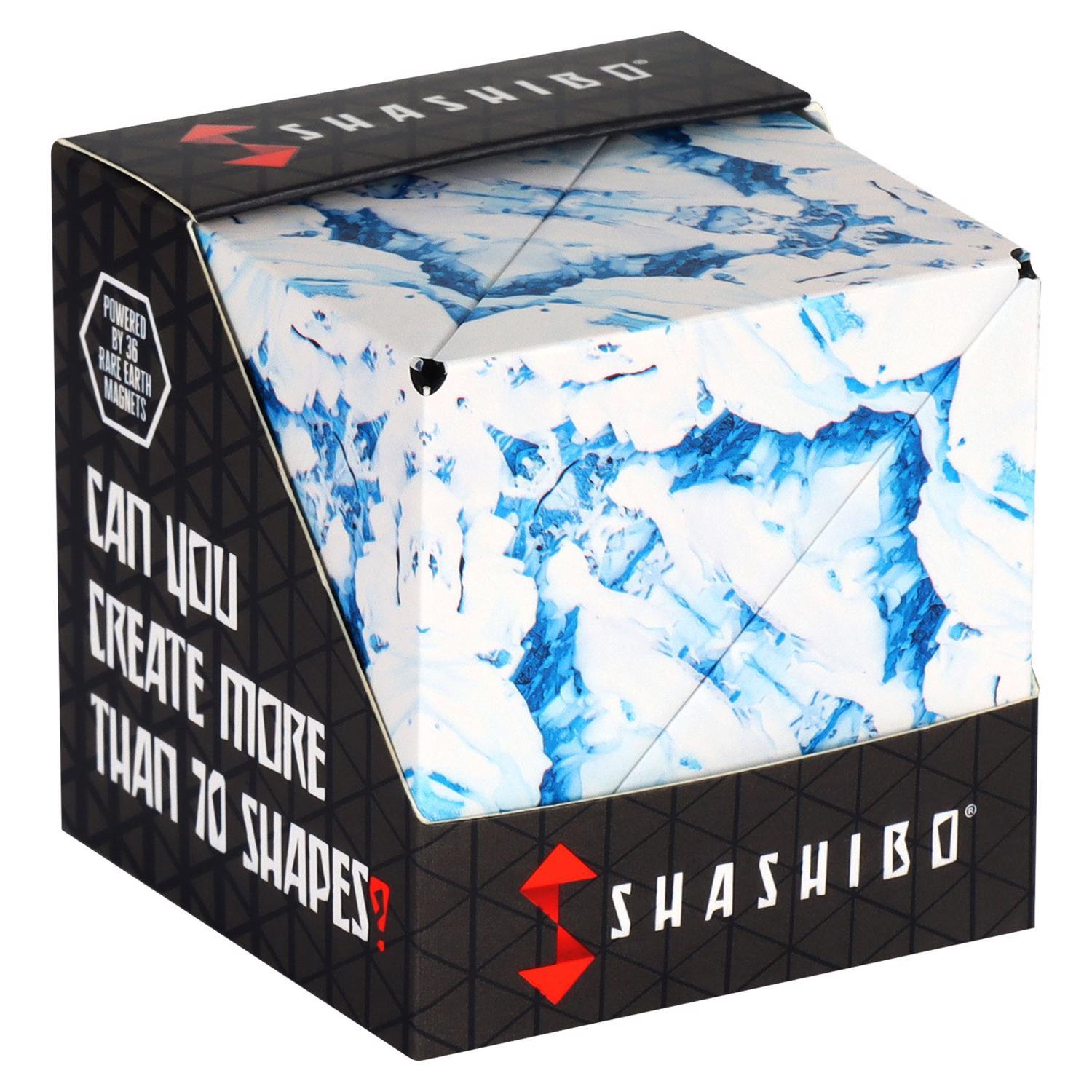Shashibo Wild Series Arctic Magnetic Puzzle Cube Light Blue 12 pc