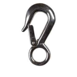 Campbell 3/4 in. D X 4 in. L Polished Steel Snap Hook 400 lb