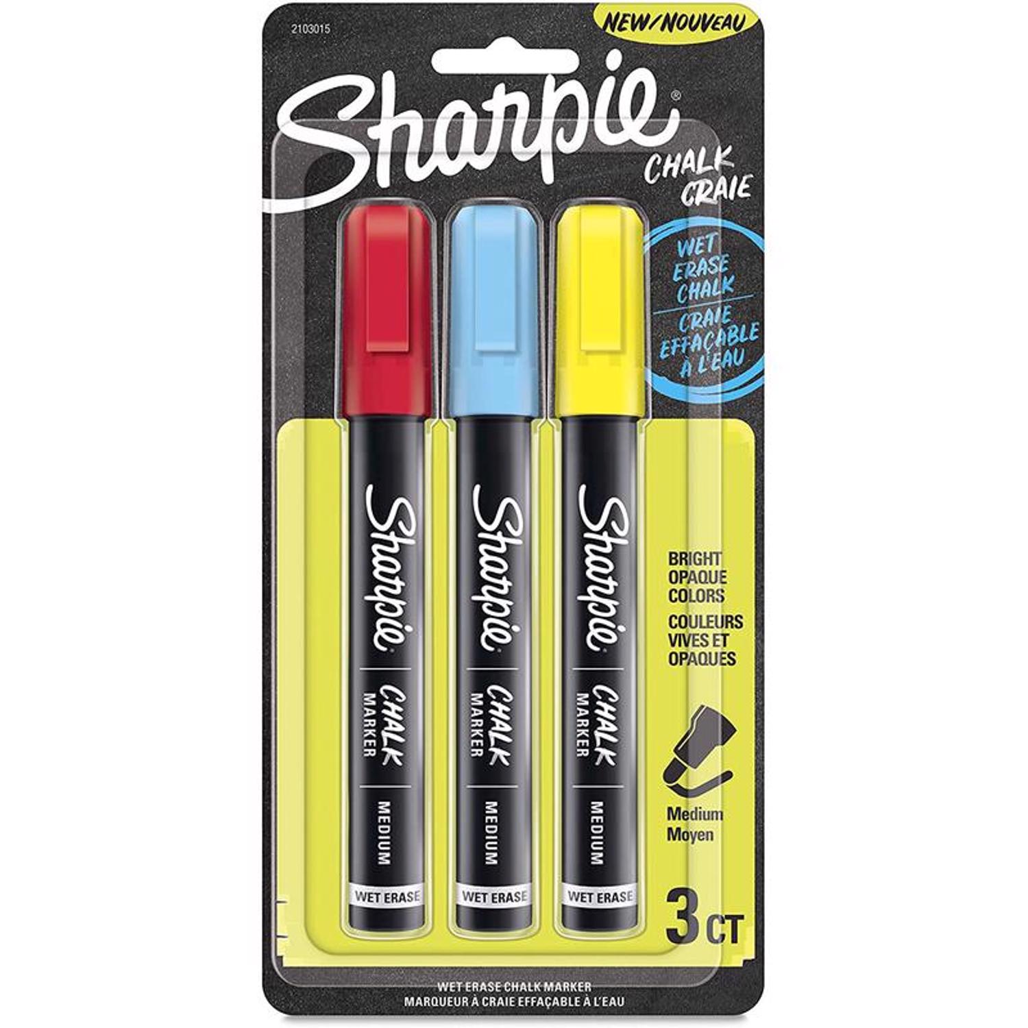 Sharpie® Primary Medium Point Wet Erase Chalk Markers Paint