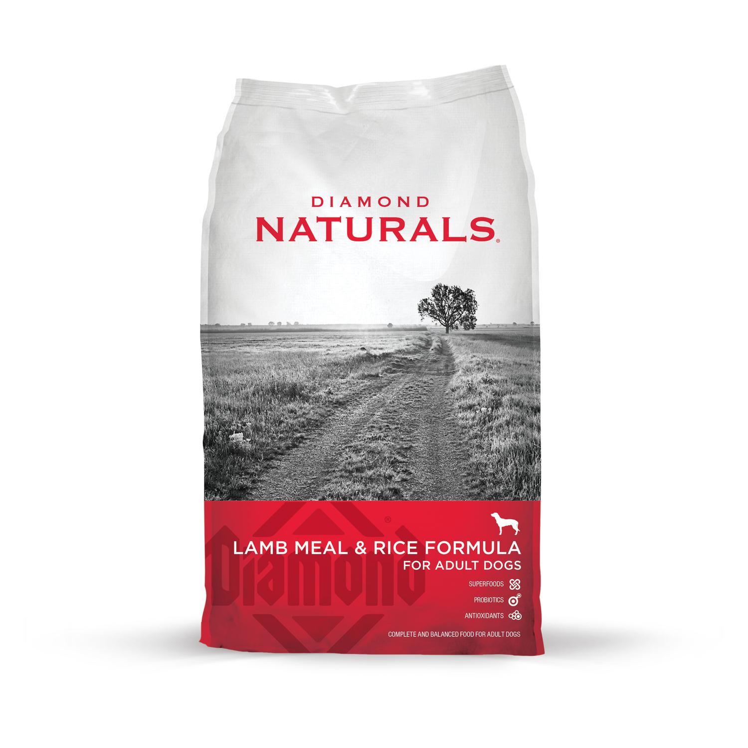 Diamond Naturals Lamb Meal & Rice Adult Dog Food, 40 Pounds