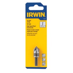 Irwin 1/2 in. D X 1-21/32 in. L High Speed Steel Countersink 1 pc