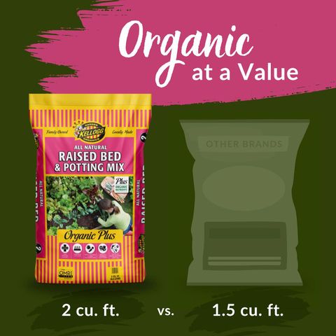 Kellogg Organic All Purpose Raised Bed Mix 2 cu ft Mfr# 6490 - Ace