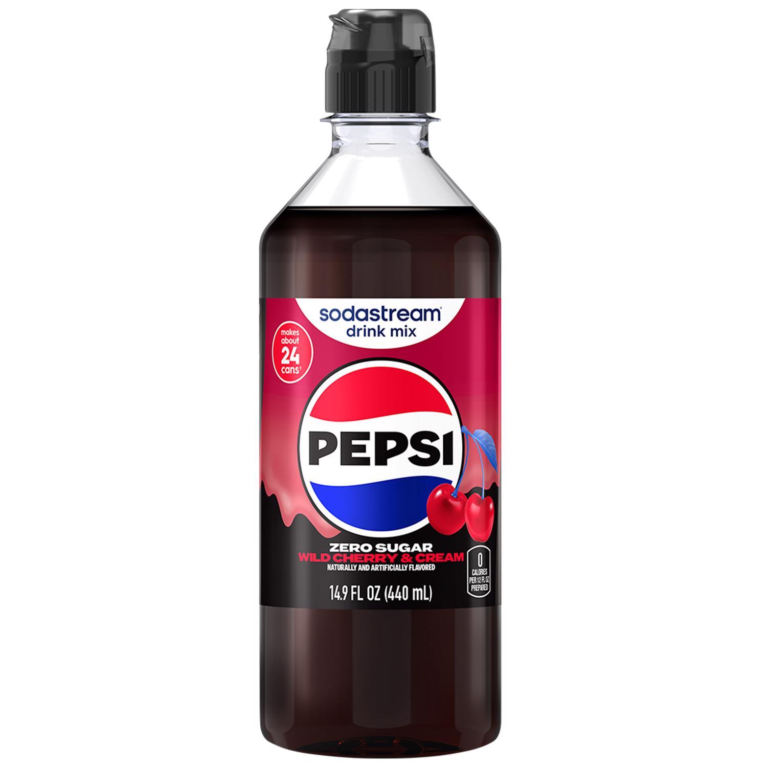 SodaStream Pepsi Zero Sugar Cherry & Cream Soda Mix 440 ml 1 pk