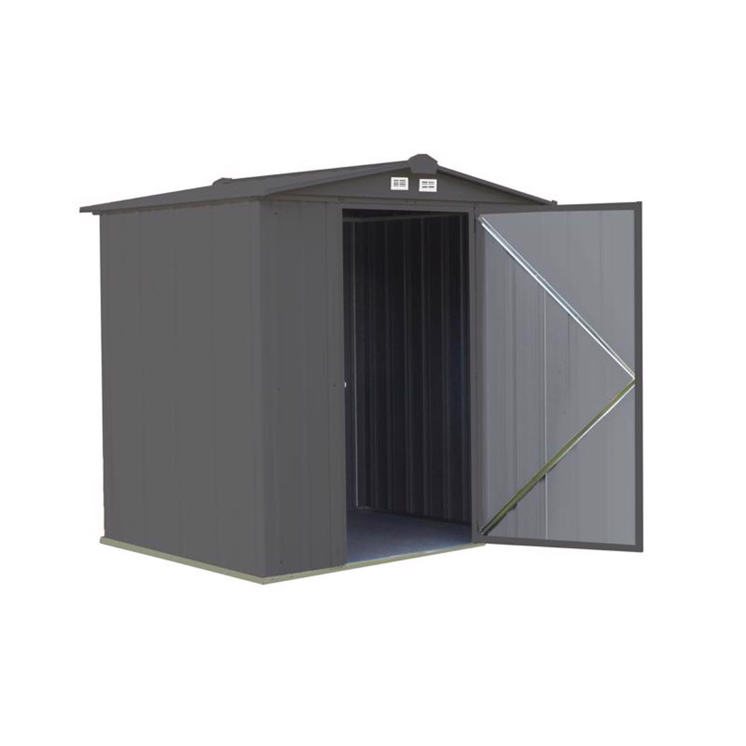 Arrow Ezee 6 ft. x 5 ft. Metal Vertical Peak Storage Shed - Thumbnail 3