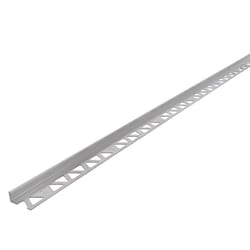 PROVA 0.365 in. H X 1.125 in. W X 96 in. L Prefinished Mill Aluminum Tile Edge