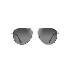 Maui Jim Cliff House Unisex Silver Frame Neutral Grey Lens Polarized Sunglasses