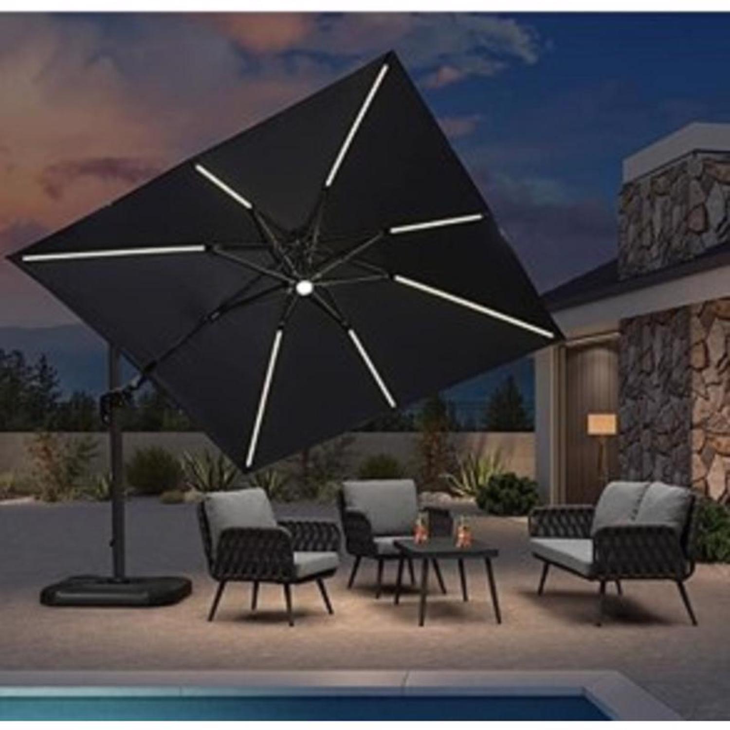 2 inch patio umbrellas Costway 15' Outdoor Double-Sided Market Patio Umbrella with Crank, Steel  Pole, UV Block Canopy