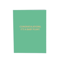 Chive Congratulations. It's a Baby Plant. Blank Greeting Card