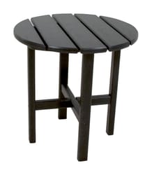 Ivy Terrace Classics Black Round HDPE Contemporary Side Table