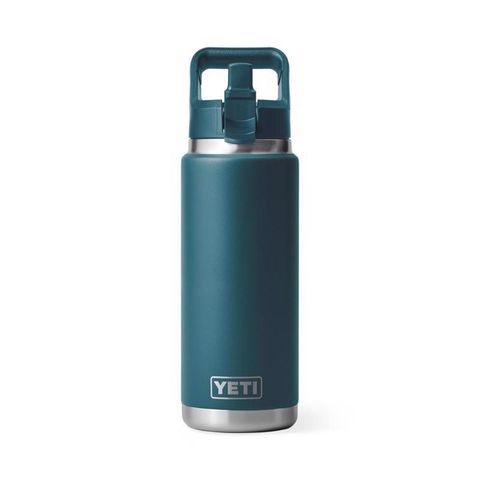 YETI Rambler 26 oz Agave Teal BPA Free Color Match Straw Cap