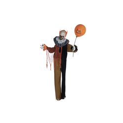 Haunted Hill Farm 5.2 ft. Life-Size Clown Animatronic