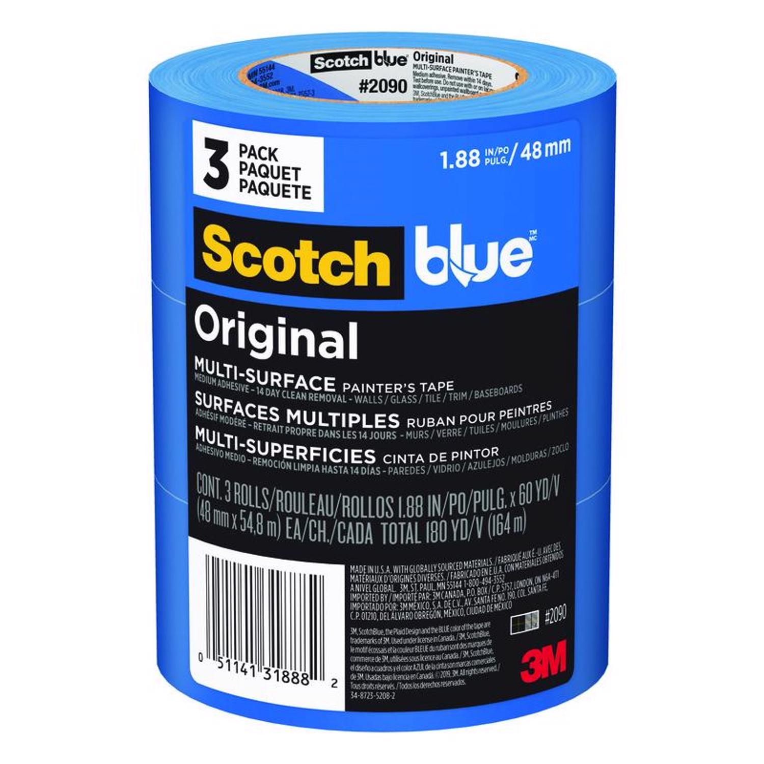 Ace Hardware ScotchBlue 1.88 in. W X 60 yd L Blue Medium Strength Original Painter's Tape 3 pk