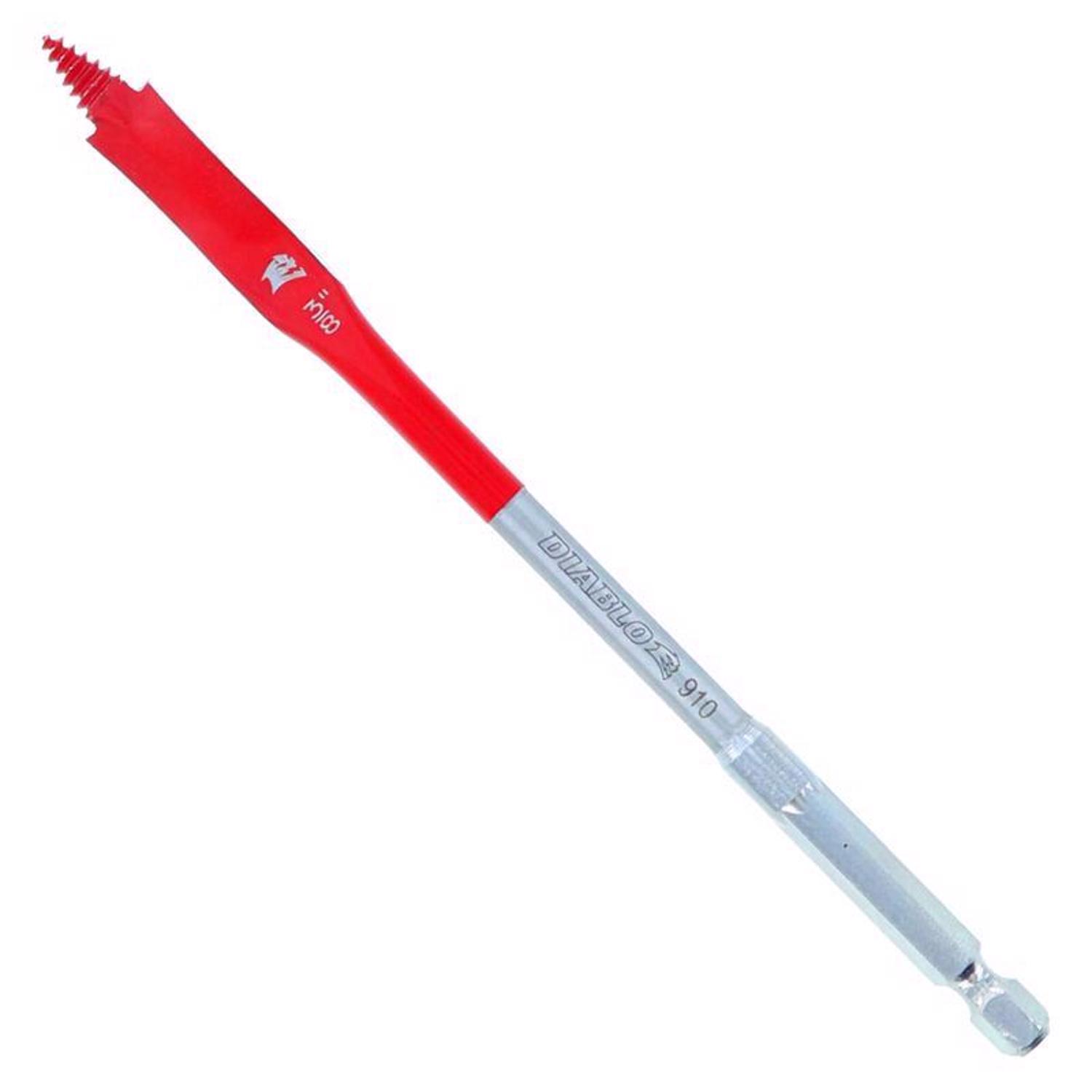 Photos - Drill Bit Diablo 3/8 in. X 6 in. L High Speed Steel Clean Wood Spade Bit Hex Shank 1 pk DSP2030 