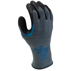 SHOWA ATLAS 330 Unisex Indoor/Outdoor Coated Work Gloves Black/Gray XL 1 pair