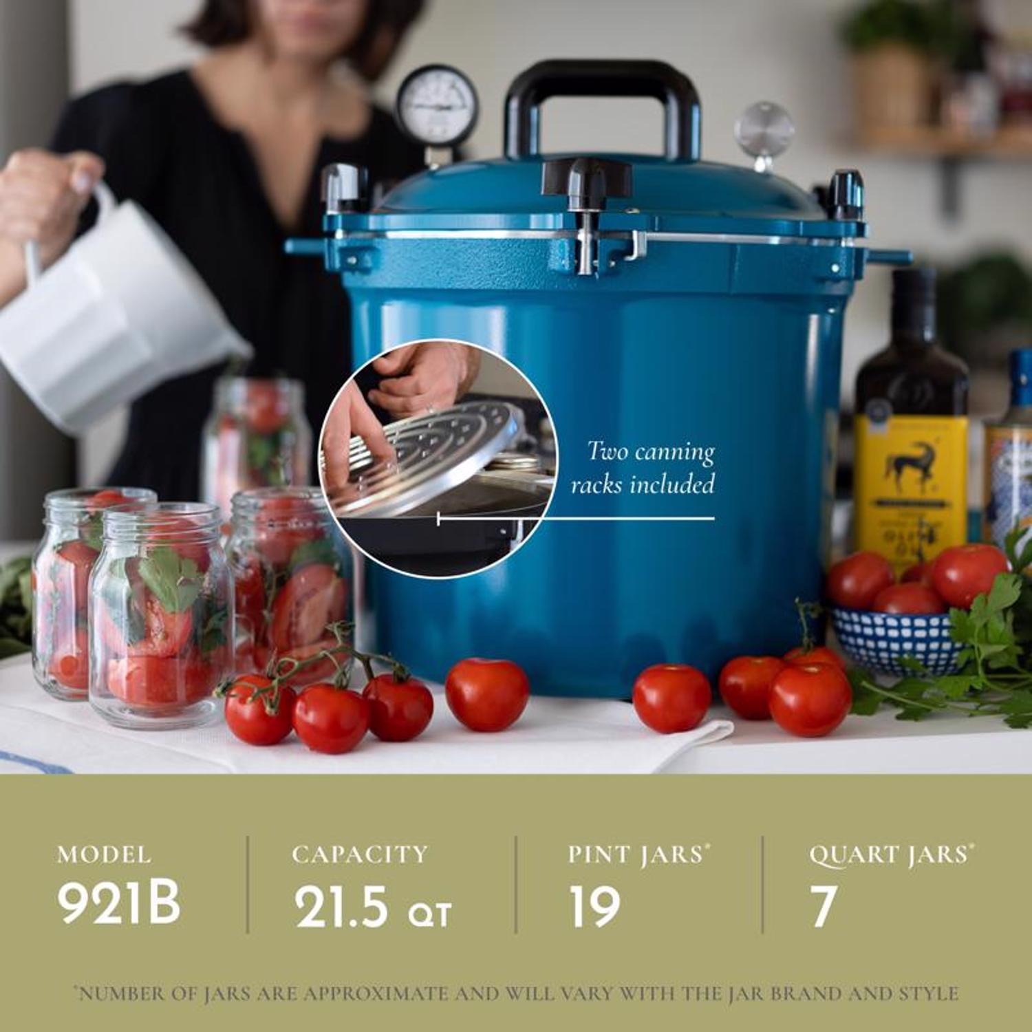 All American 921BL Berry Blue 21 Quart Pressure Canner - Thumbnail 2