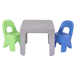 Simplay3 Play Around Table and Chair Playset Gray 3 pc