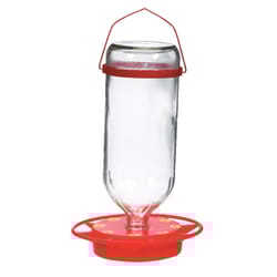 Humdinger Hummingbird 32 oz Glass Bottle Nectar Bird Feeder 8 ports