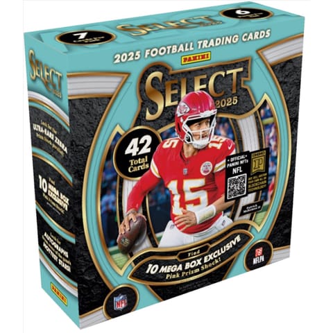 Panini 2025 Select Football Mega Box Trading Cards Mfr# 2-19466-20