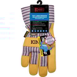 Kinco Men's Outdoor Suede Work Gloves Yellow L 1 pair