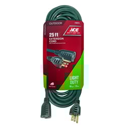 Ace Outdoor 25 ft. L Green Extension Cord 16/3 SJTW