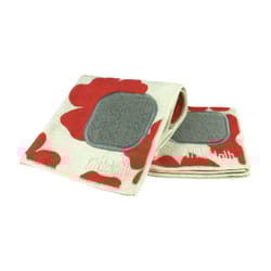 Mu Kitchen Mu Cloth Red Microfiber Poppies Dish Cloth 1 pk