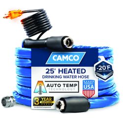 Camco 5/8 in. D X 25 ft. L Heavy Duty Premium Grade Heated Hose