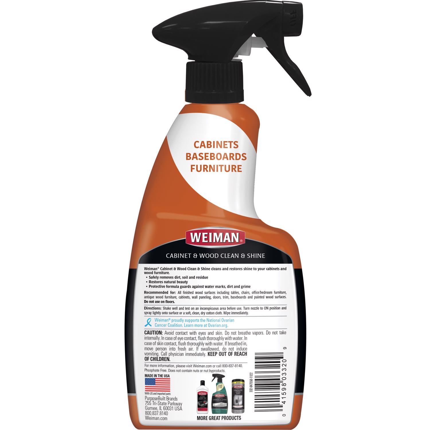 Weiman Cabinet Cleanr Spray 16 oz - Thumbnail 4