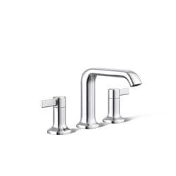 Sterling Agosti Polished Chrome Contemporary Widespread Bathroom Sink Faucet 8 in.