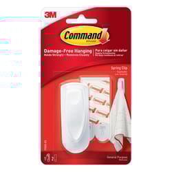 3M Command Medium Plastic Spring Clip 3 in. L 1 pk