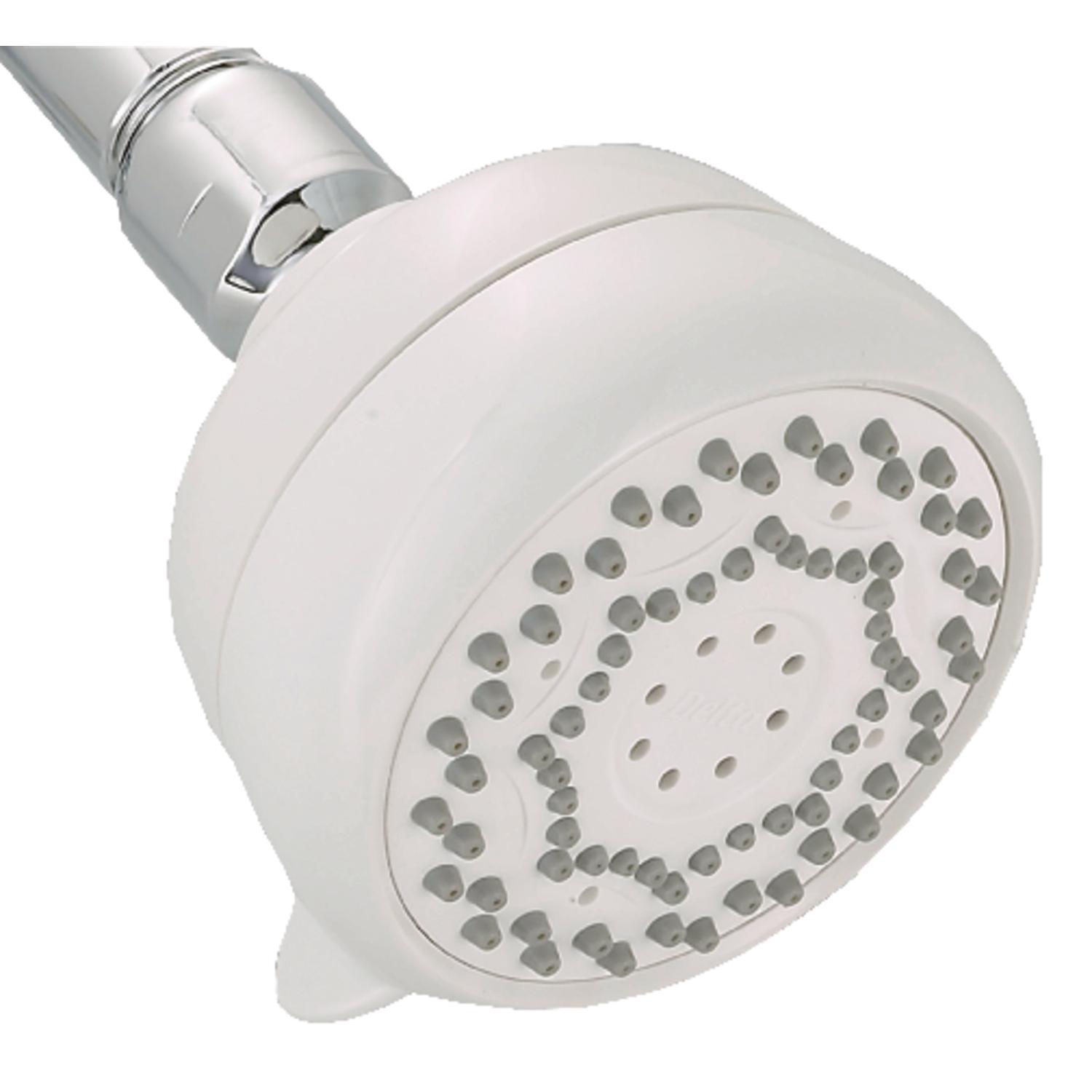 Photos - Bathroom / Toilet Cleaner Delta White ABS 7 settings Showerhead 1.75 gpm 75763CWH 