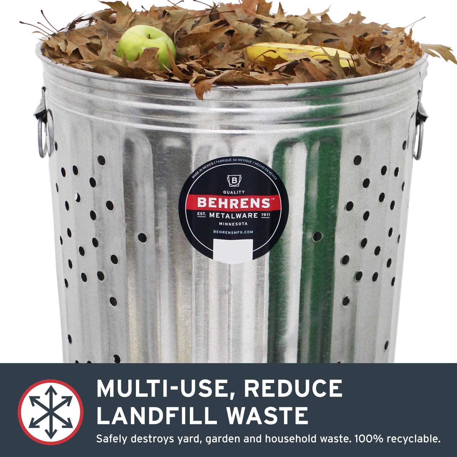 Behrens BEHRENS-RB20 Composter Trash Can - Thumbnail 3