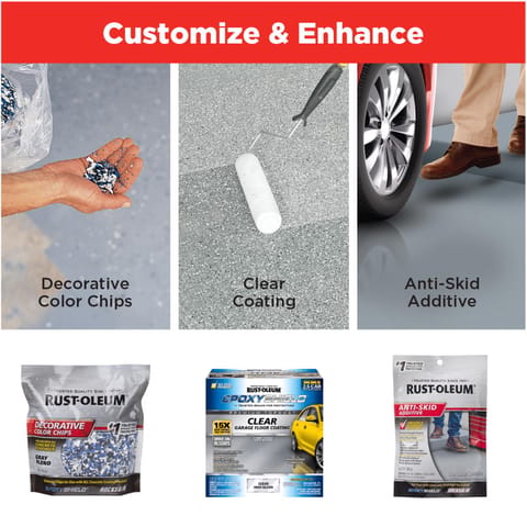 Rust-Oleum EpoxyShield High Gloss Clear Premium Floor Coating Kit