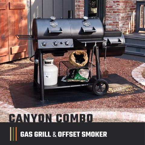 Oklahoma Joe's 3 Burner Charcoal/Liquid Propane Grill and Smoker