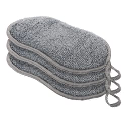 OGGI Non-Scratch Antibacterial Sponge For Kitchen and Bath 7 in. L 3 pk