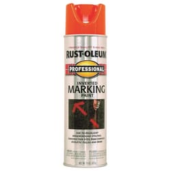 Rust-Oleum Professional Fluorescent Orange Inverted Marking Paint 15 oz