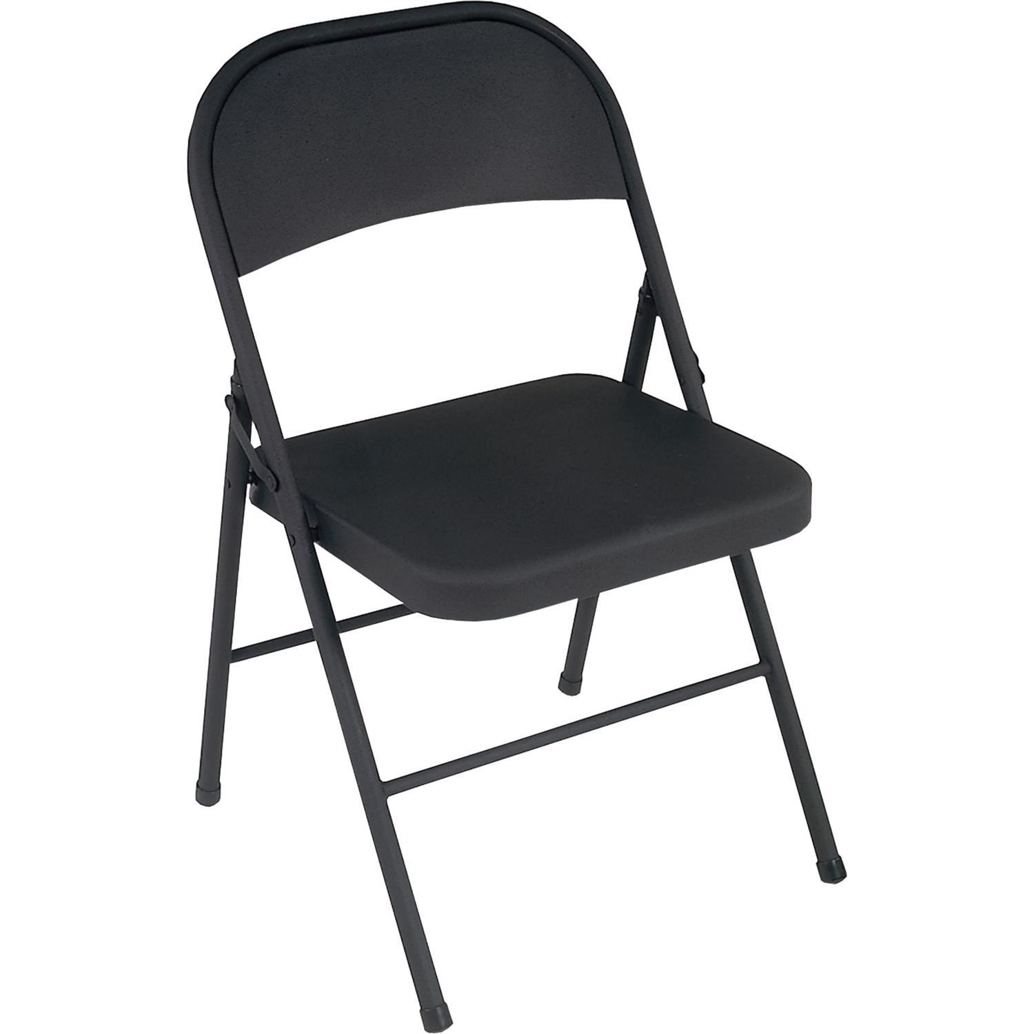 Cosco Black Steel Folding Chair Mfr# 14-711-BLK4 - Ace Hardware