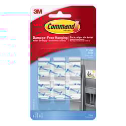 3M Command Small Plastic Fridge Clips 1.25 in. L 6 pk