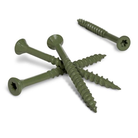 Deck Plus #10 x 3-1/2-in Wood to wood Deck Screws 275 -Per Box in the