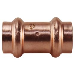 Pressfast 1/2 in. Press each Press each Copper Coupling with Stop 1 pk