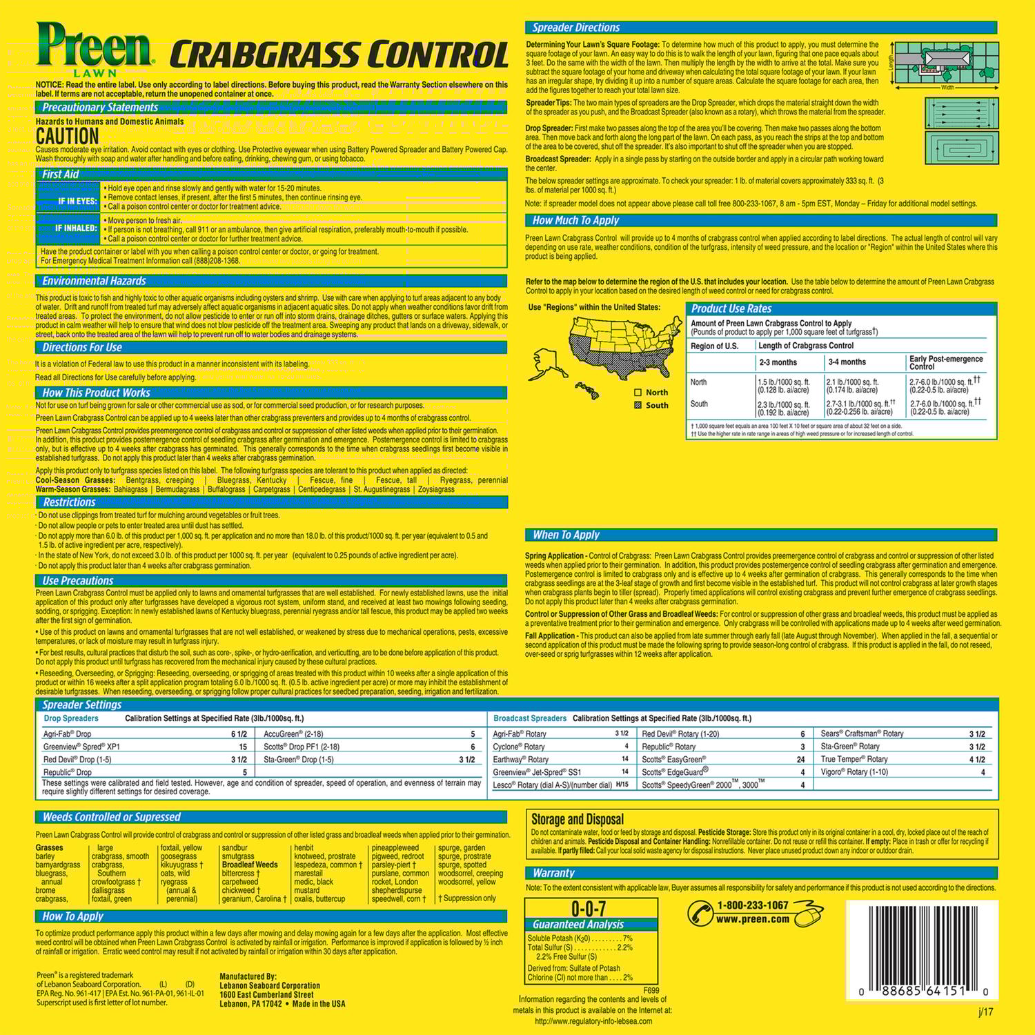 Preen Crabgrass Control Granules - Thumbnail 5