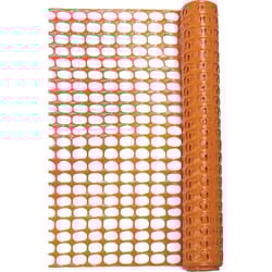 Mutual Industries 4 ft³ H X 50 ft³ L Polyethylene Snow Safety Fencing Orange