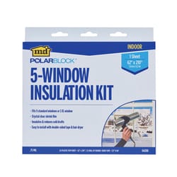 M-D Building Products Polar Block Indoor Window Shrink Film 62 in. L X 210 in. W 1 sheet
