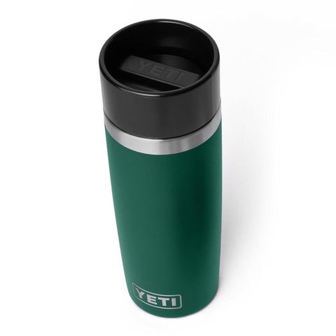 YETI Rambler 16 oz Black Forest Green BPA Free Bottle with Hotshot
