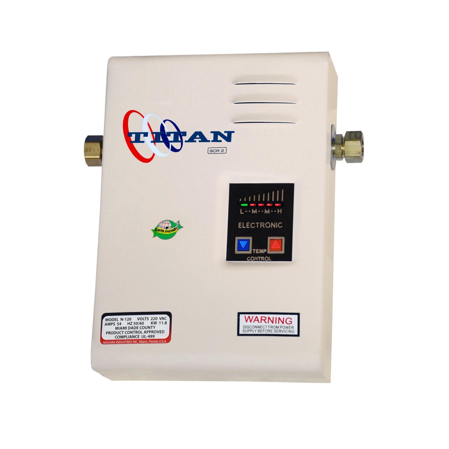 Titan 11.8 W Tankless Electric Tankless Water Heater Mfr# N-120