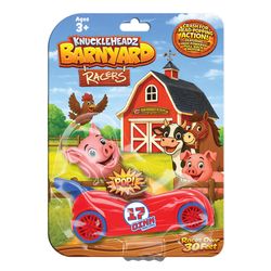 KnuckleHeadz Racers Pig Pull-Back Toy Car