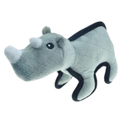 Boss Pet Pet Park Blvd For Dog Gray Tuffimals Rhino Dog Toy Small 1 pk