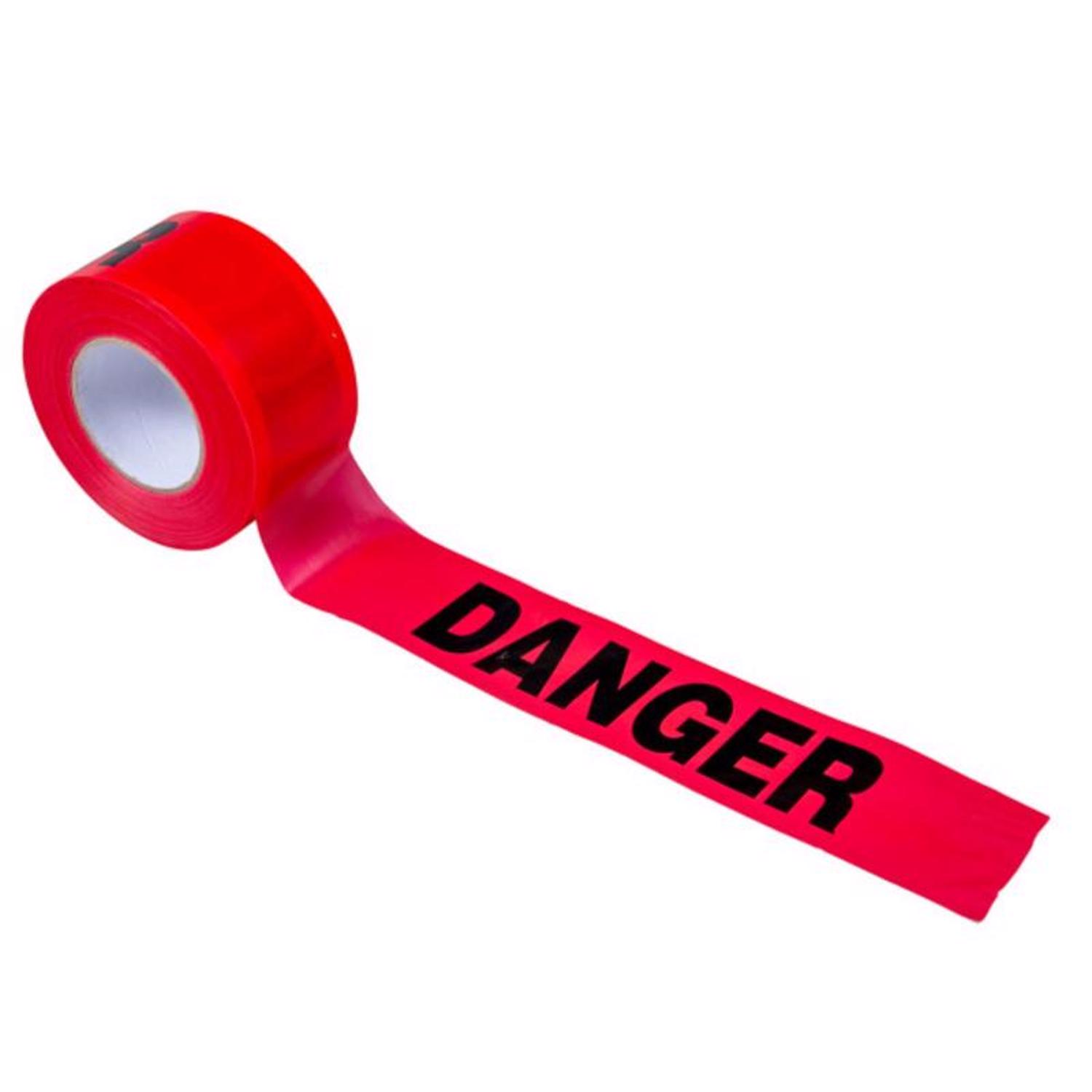 C.H. Hanson 1000 ft. L X 3 in. W Plastic Danger Barricade Tape Red